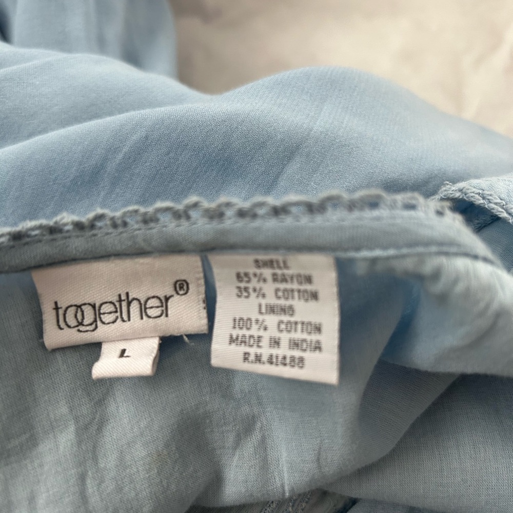 NWT Together blue embroidered dress - Picture 3 of 5